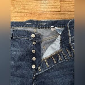 old navy slouchy straight jeans